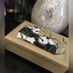 TomTaylor GiftOf Nature Panda Panda Otagiri Lacquerware Mirror music Jewelry Box